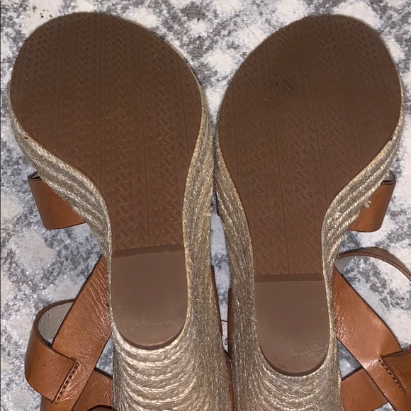 Brown leather wedge - Picture 8 of 8